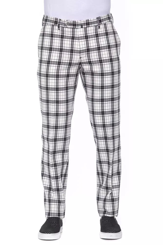 Black Cotton Men's Trouser