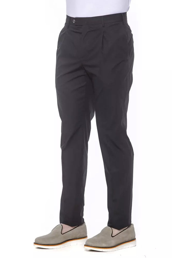 Pantaloni da uomo in cotone nero