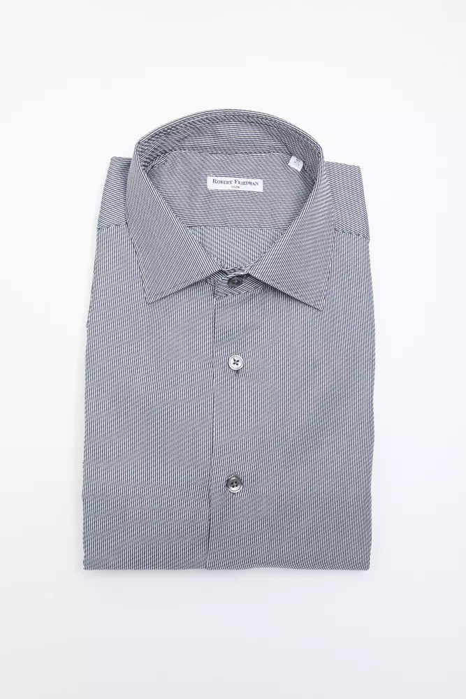 Blue Cotton Men's Shirt