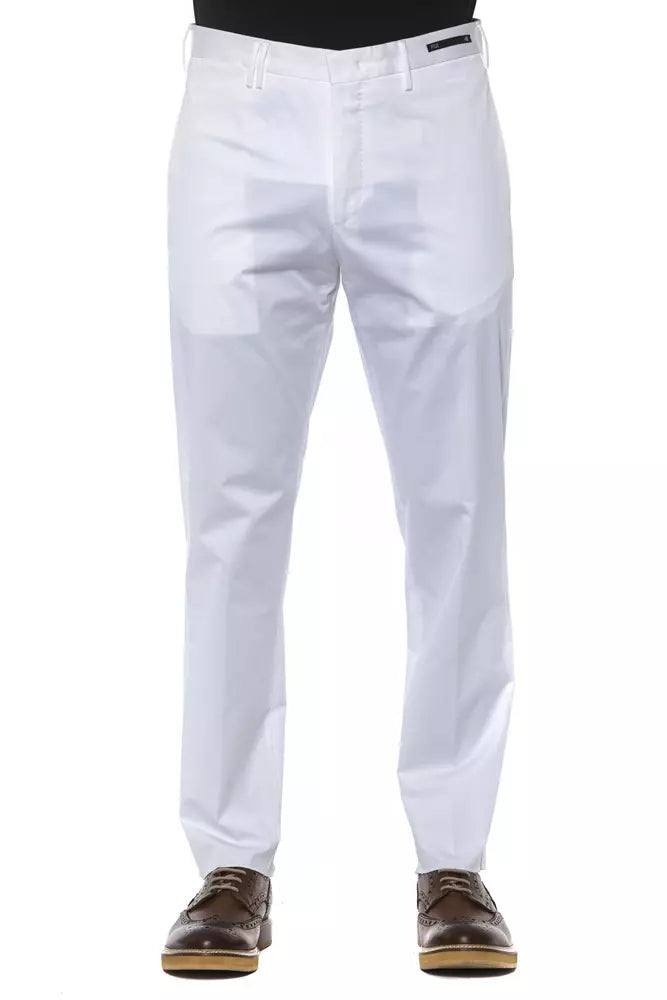 Pantaloni da uomo in cotone bianco