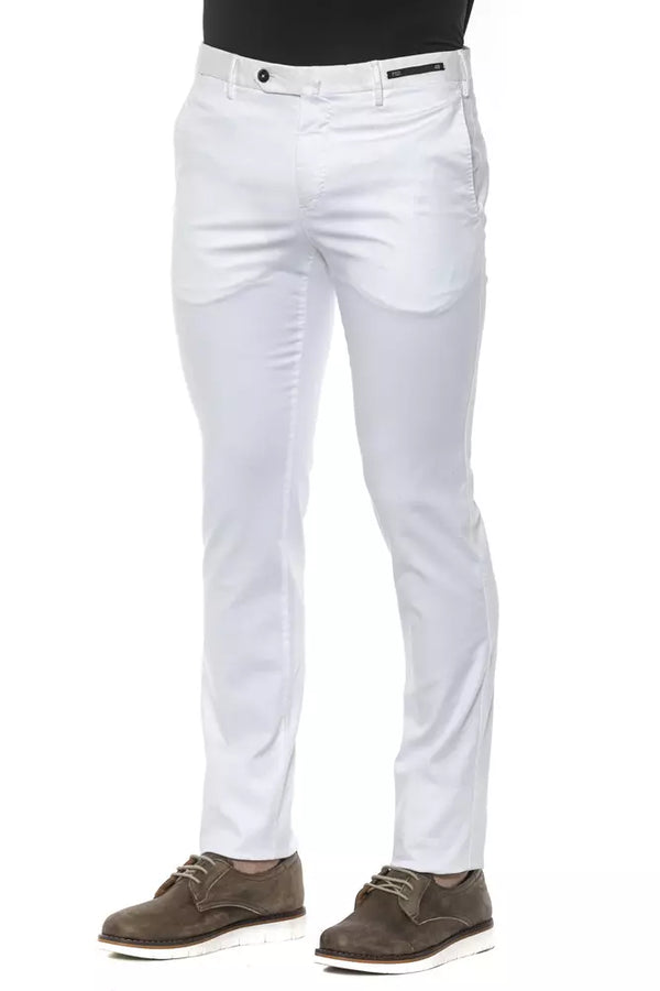 Pantaloni da uomo in cotone bianco