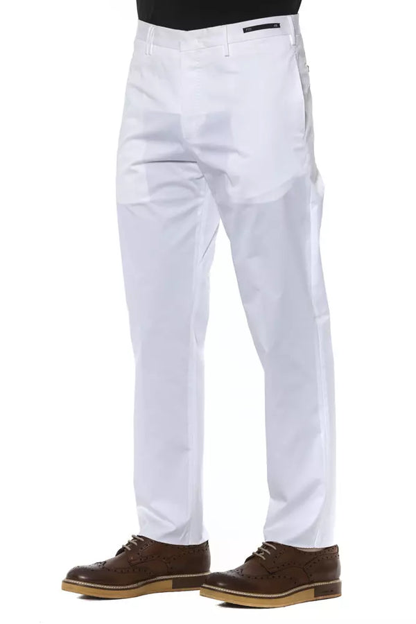 Pantaloni da uomo in cotone bianco