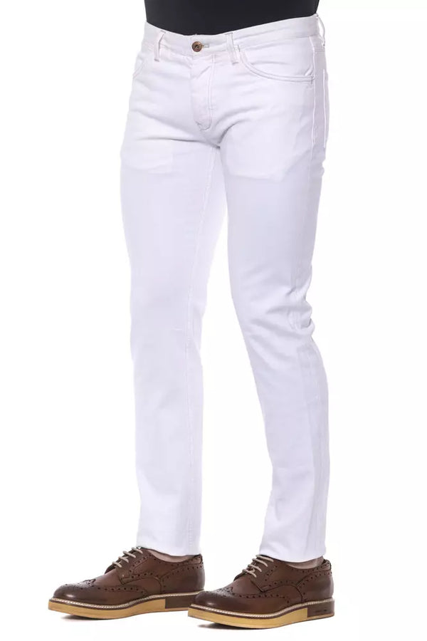 Pantaloni da uomo in cotone bianco