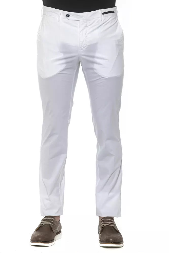 Pantaloni da uomo in cotone bianco