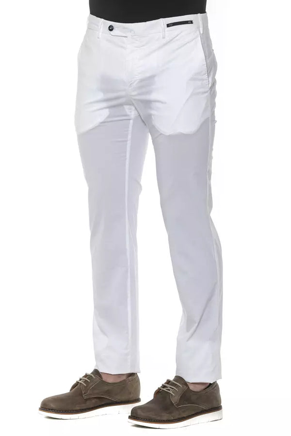 Pantaloni da uomo in cotone bianco