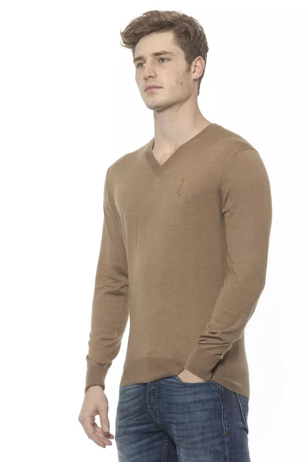 Beige Cashmere Men Sweater