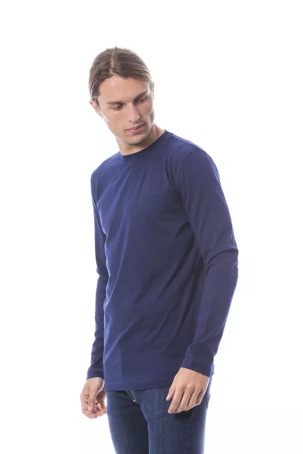 Maglietta da uomo in cotone blu