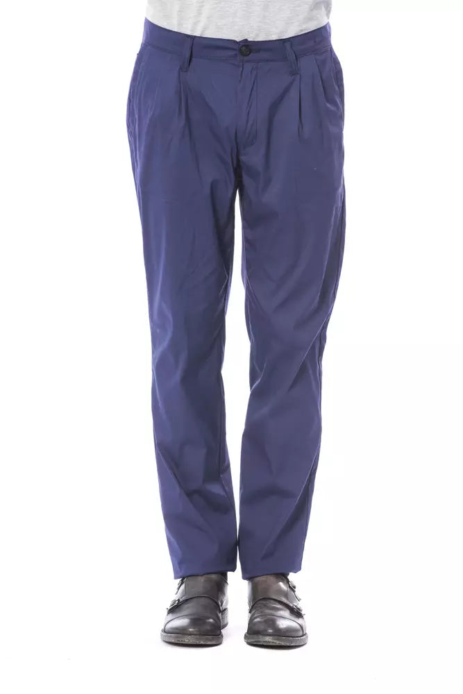 Blue Cotton Men's Chino Pant