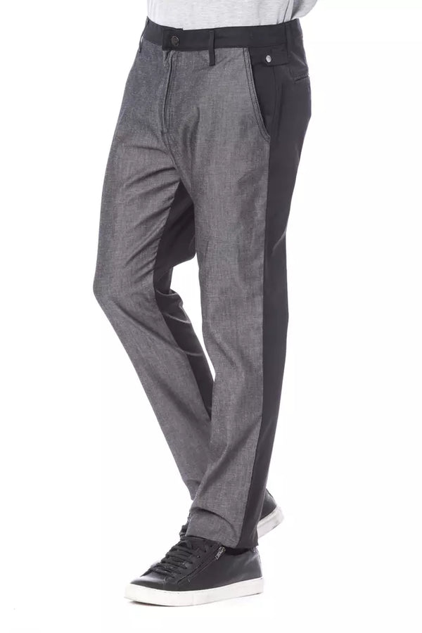 Pantaloni da uomo in cotone nero