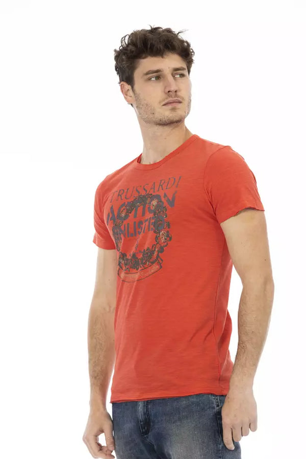 Red Cotton Men's T-Shirt