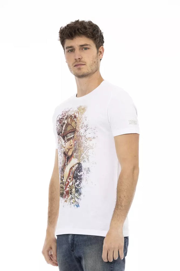 White Cotton Men's T-Shirt