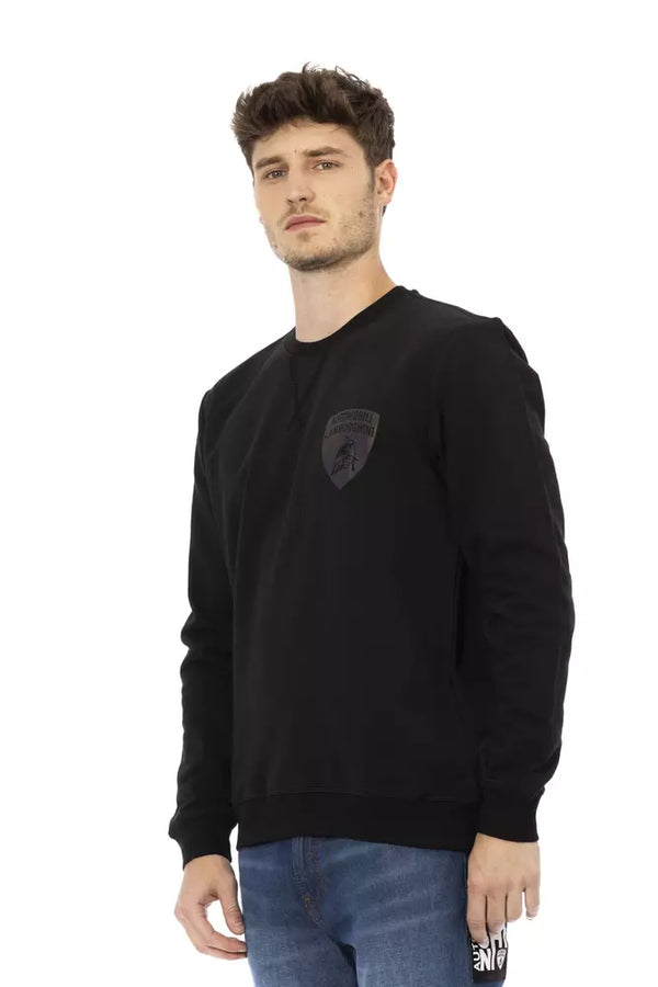 Maglione da uomo in cotone nero