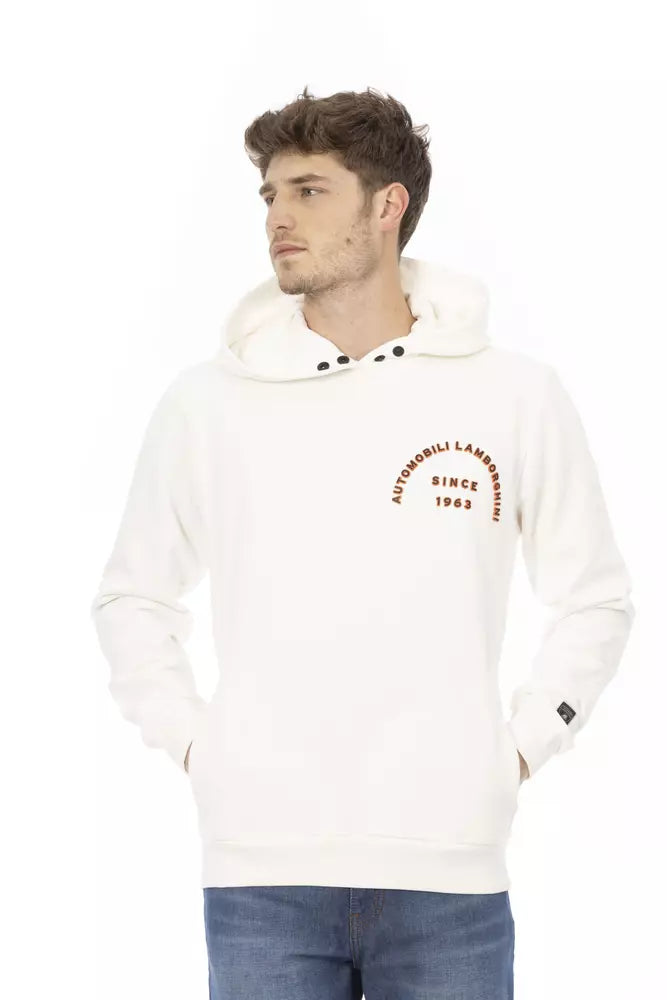 Maglione da uomo in cotone bianco