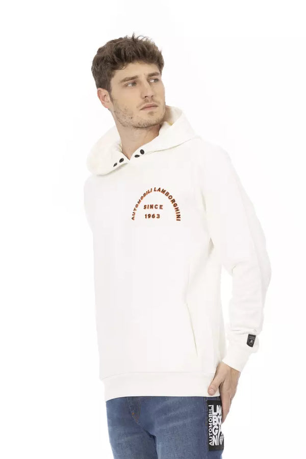 Maglione da uomo in cotone bianco