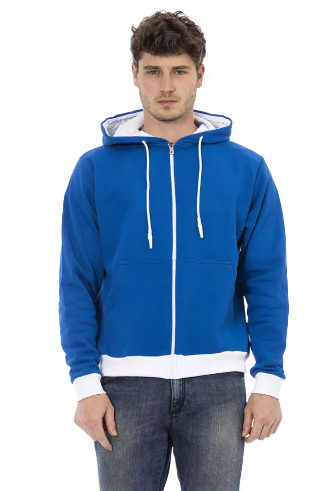 Maglione da uomo in lana blu