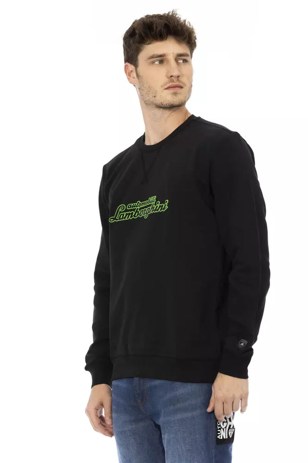 Maglione da uomo in cotone nero