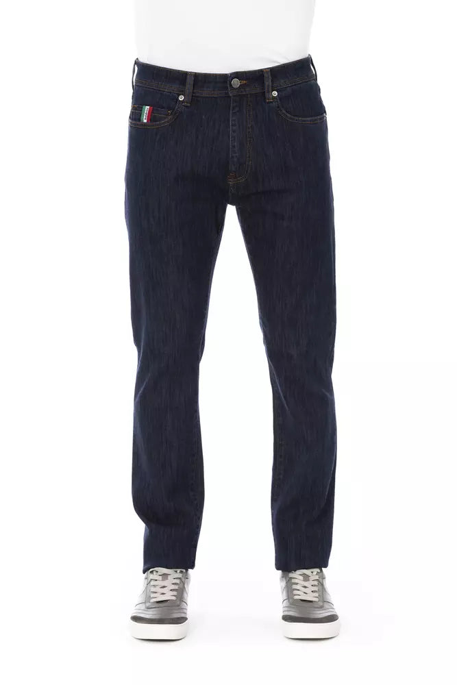 Blue Cotton Men Jean