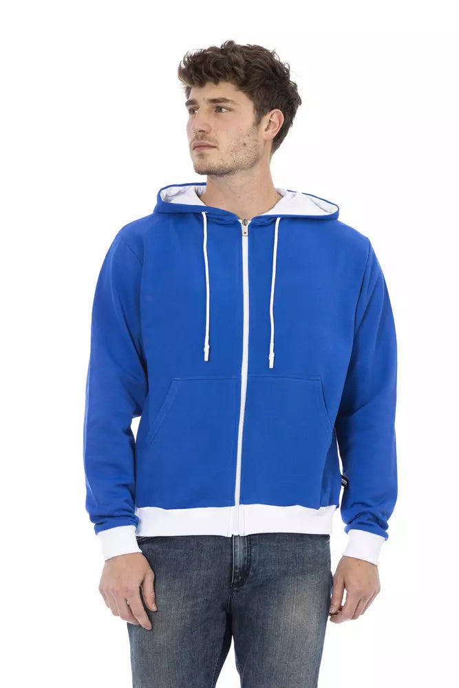 Maglione da uomo in lana blu