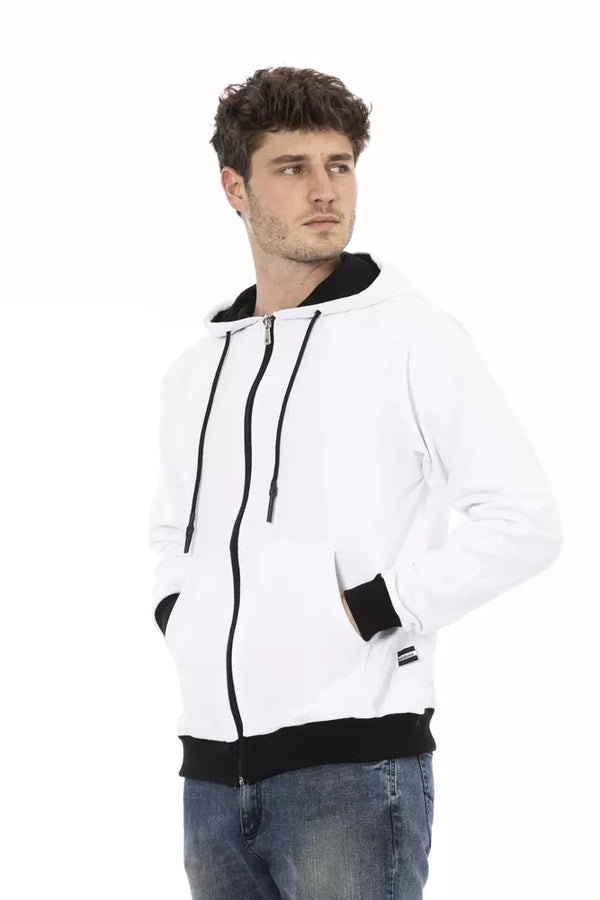 Maglione da uomo in cotone bianco