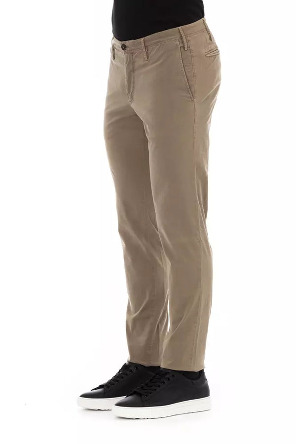 Pantaloni da uomo in cotone beige