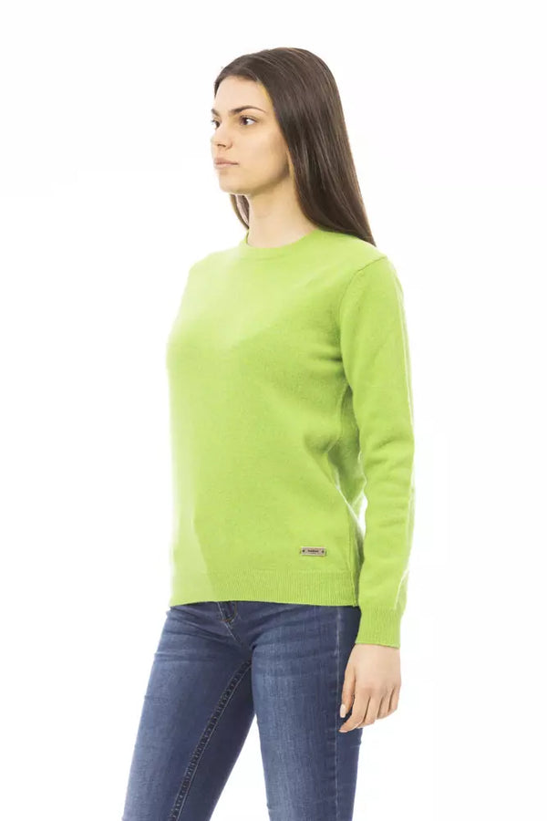 Green Wool Women Sweater