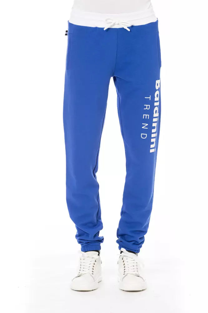 Pantaloni da uomo in cotone blu