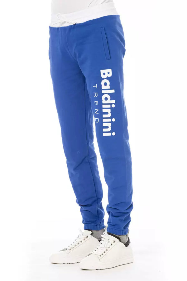 Pantalone da uomo in cotone blu