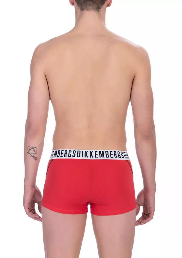 Red Cotton Men Underwear Trunk Pack