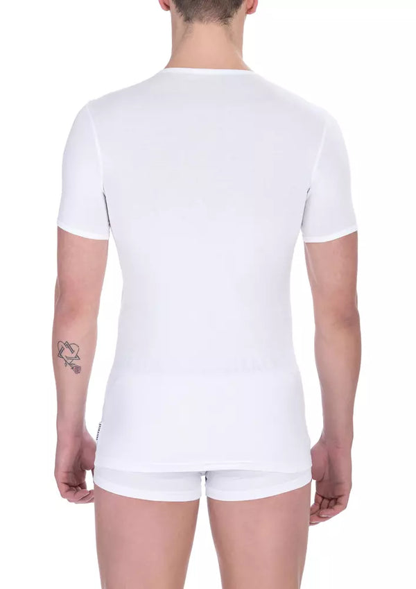 White Cotton Men's T-Shirt