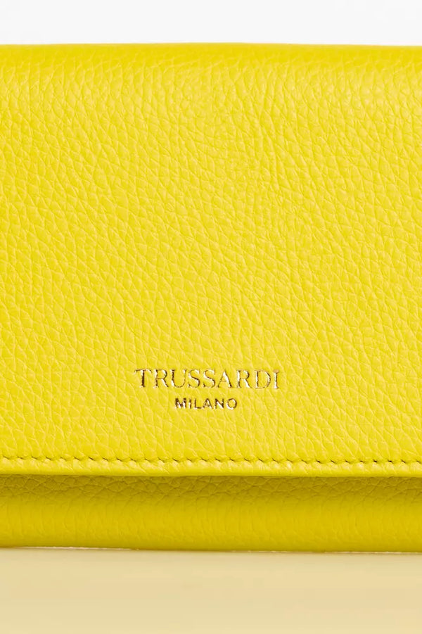 Yellow Leather Women Wallet