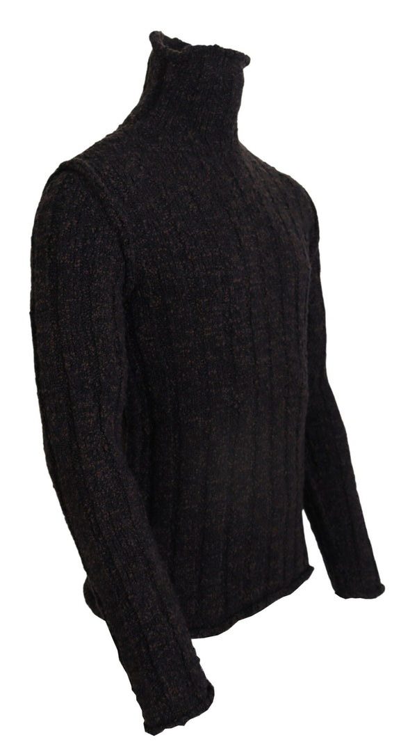 Maglione dolcevita elegante in misto lana