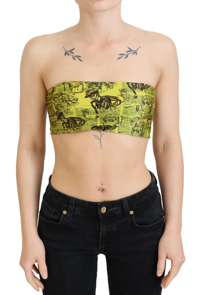 Reggiseno Chic Cropped Stretch Top con stampa multicolore