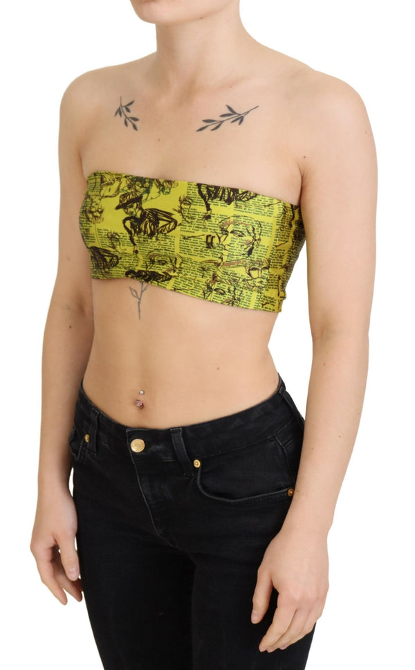 Reggiseno Chic Cropped Stretch Top con stampa multicolore