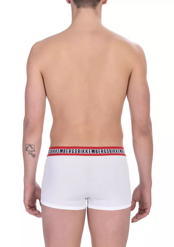 White Cotton Men's Trunk Pack