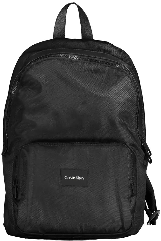 Eco-Conscious Sleek Black Backpack