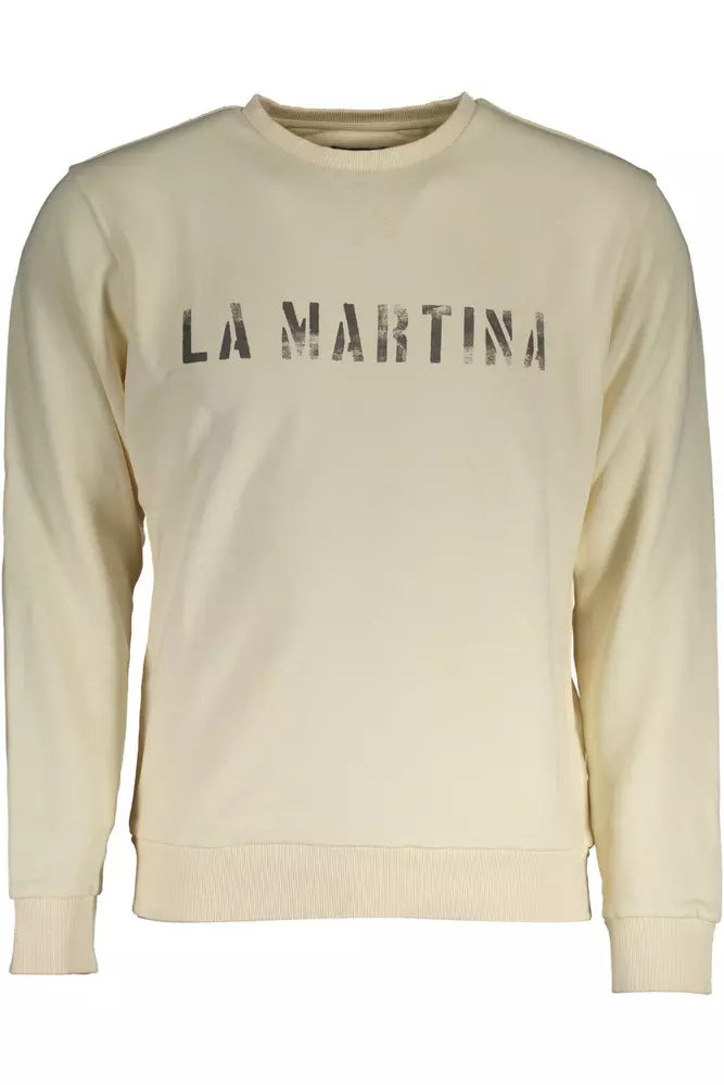 Maglione da uomo in cotone bianco