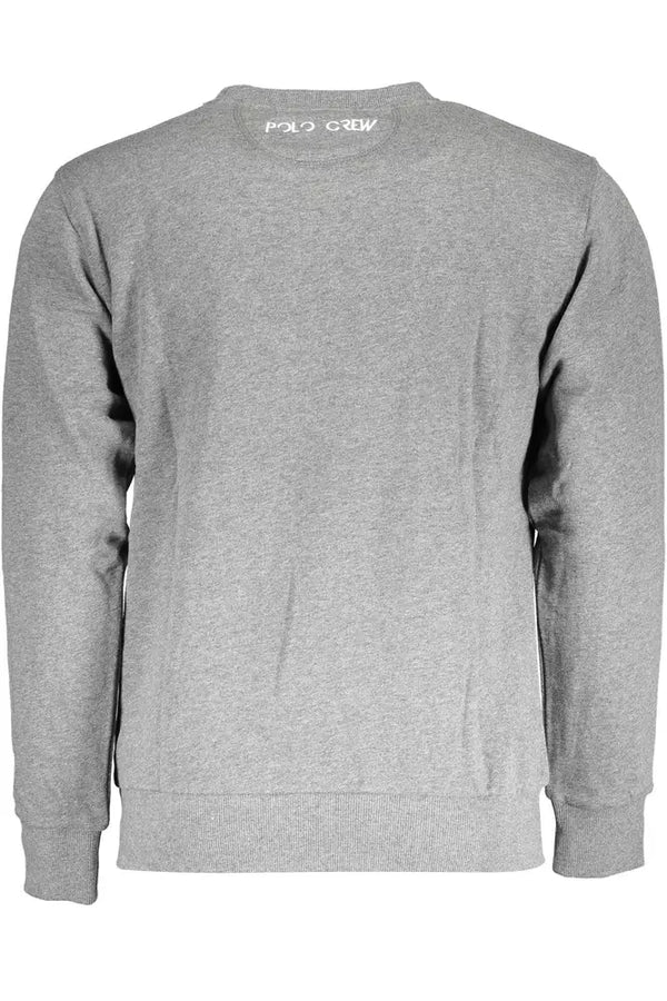 Maglione da uomo in cotone grigio