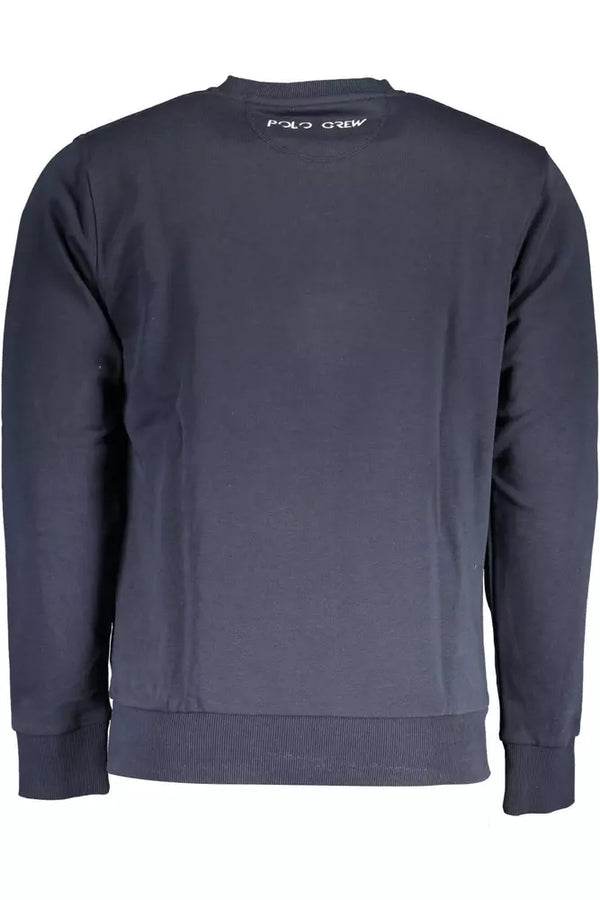 Maglione da uomo in cotone blu