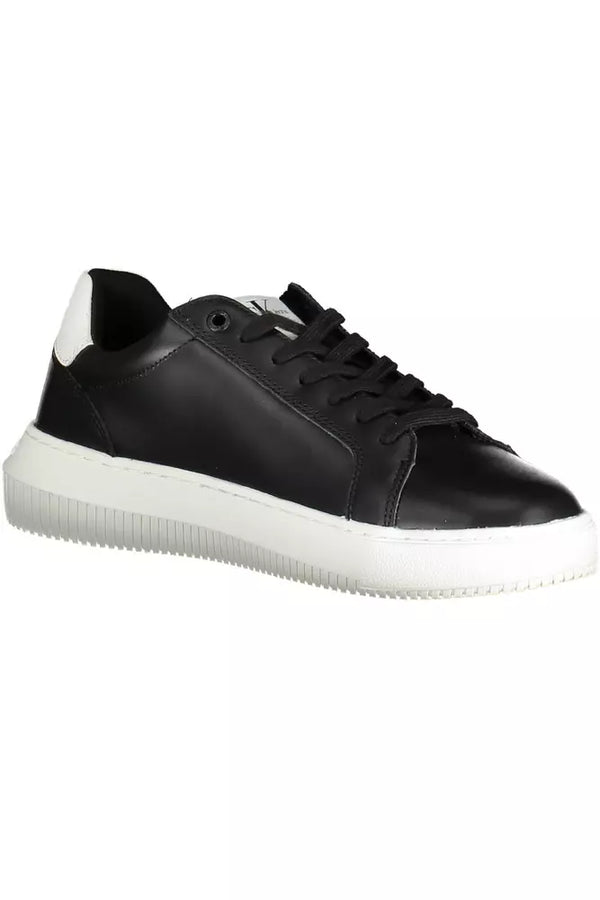 Sneaker uomo in pelle nera