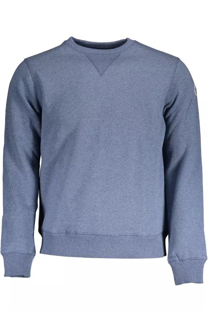 Maglione da uomo in cotone blu