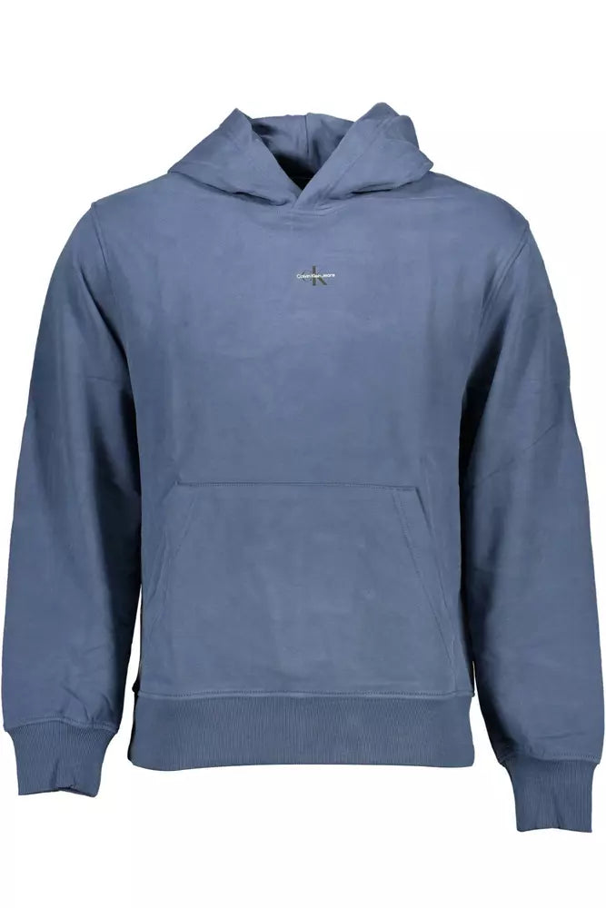 Maglione da uomo in cotone blu