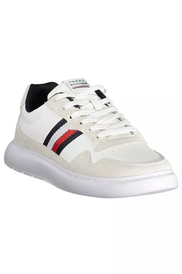 Sneaker uomo in pelle bianca