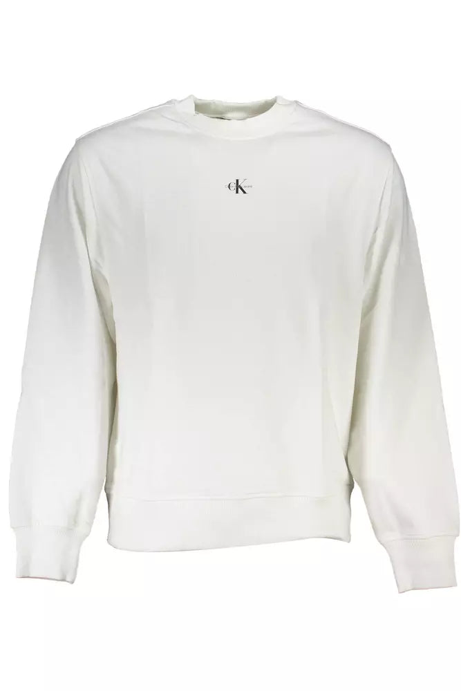 Maglione da uomo in cotone bianco