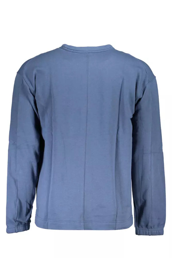 Maglione da uomo in cotone blu