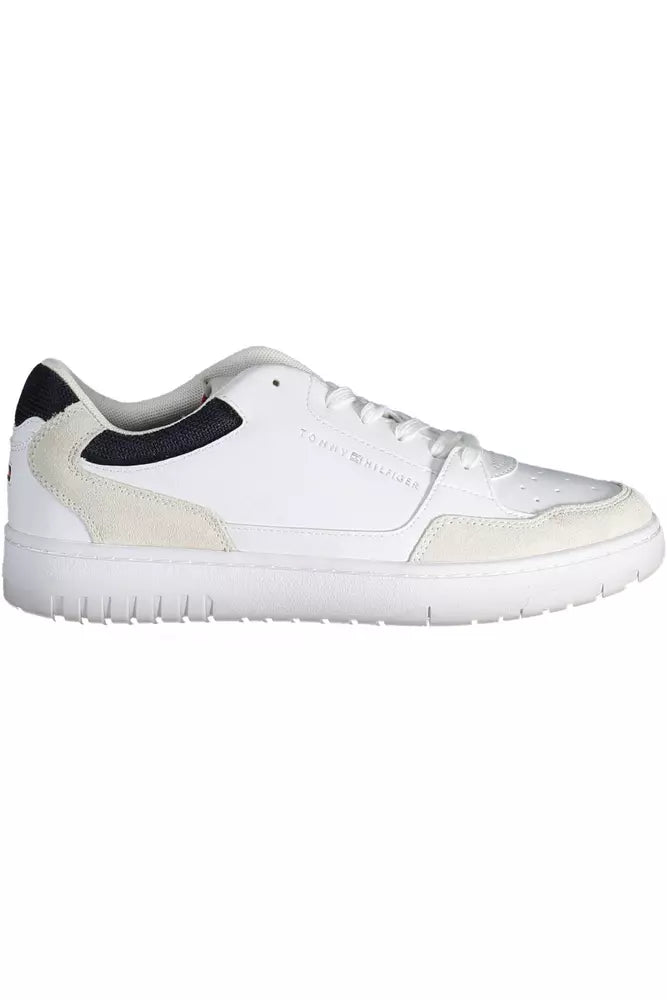 Sneaker uomo in pelle bianca