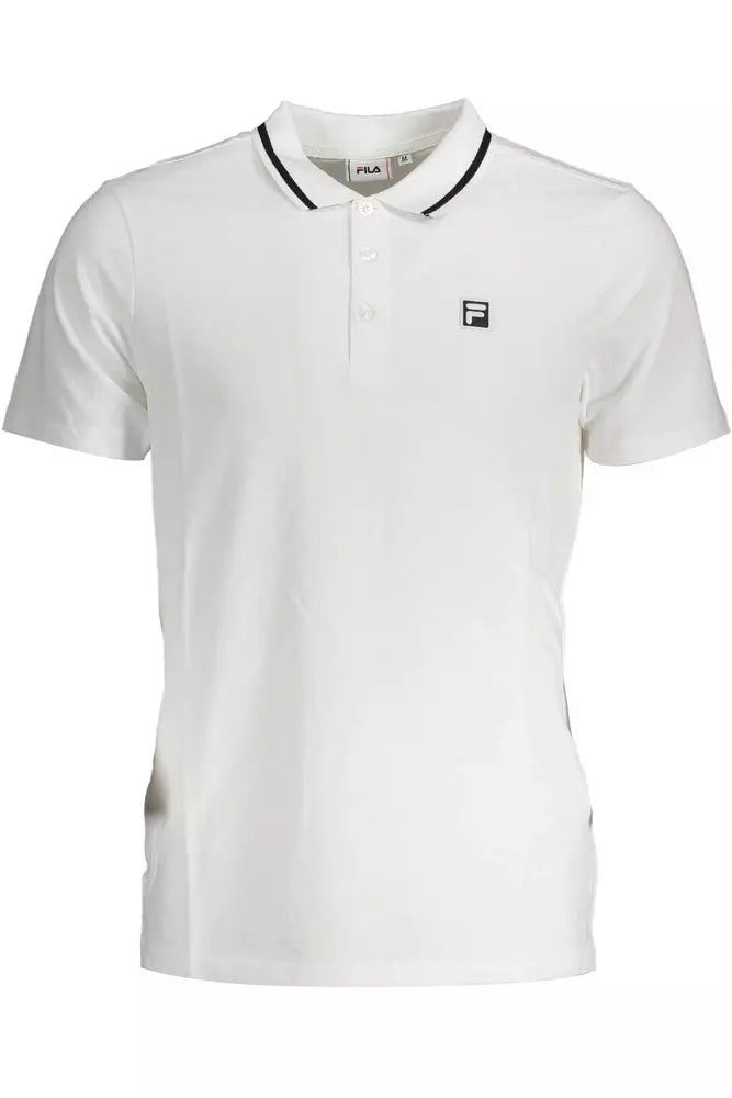 Polo uomo in cotone bianco