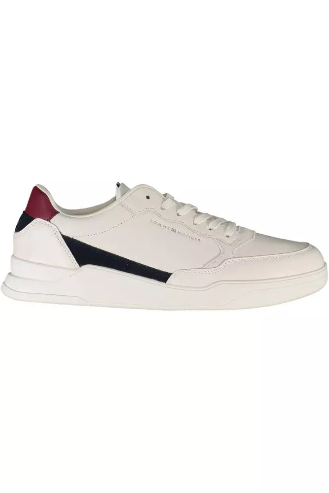 Sneaker uomo in pelle bianca