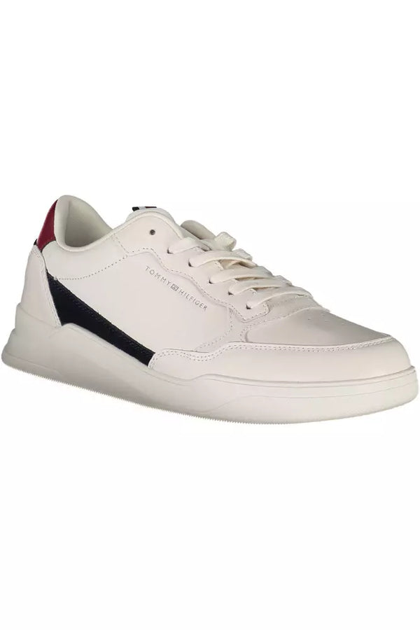 Sneaker uomo in pelle bianca