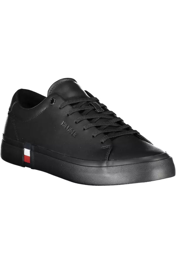 Sneaker uomo in pelle nera