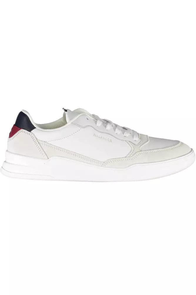 Sneaker uomo in pelle bianca